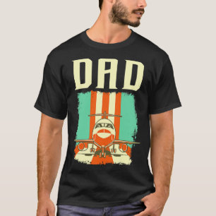Retro Vliegtuig Piloot Pa Vliegtuig Luchtvaart Vad T-shirt