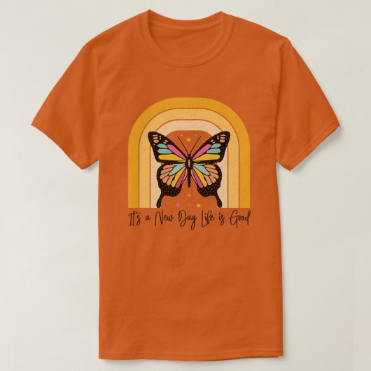 Retro vlinder 1 t-shirt (Design voorkant)