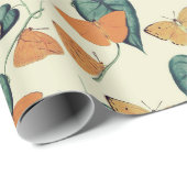 Retro-vlinder Cadeaupapier (Rol Hoek)