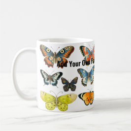 Retro vlinder insect liefhebber keramische koffie koffiemok