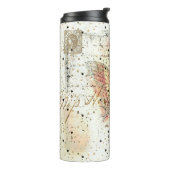 Retro vlinder mail thermische tumbler thermosbeker (Gedraaid links)