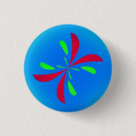 Retro Vlinder Ronde Button 3,2 Cm