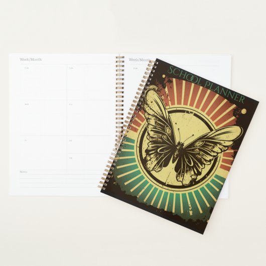Retro Vlinder School Planner, School Agenda (Display)