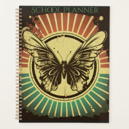 Retro Vlinder School Planner, School Agenda
