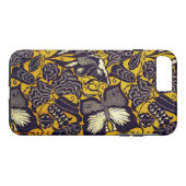 Retro Vlinders en Bloemen Case-Mate iPhone Case (Achterkant (Horizontaal))
