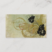 Retro-vlinders Visitekaartje (Achterkant)