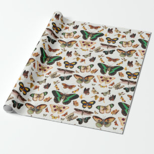 Retro-vlinders voor het verpakken van papier