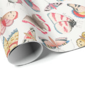 Retro-vlinders voor het verpakken van papier (Rol Hoek)