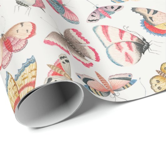 Retro-vlinders voor het verpakken van papier (Rol Hoek)