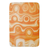 Retro vloeibaar zwijn met Oranje stijlvolle kleure Badmat (Voorkant Verticaal)