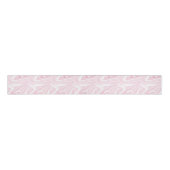 Retro Vloeibare Swirl Roze Schilderen Esthetisch Grosgrain Lint (Voorkant)