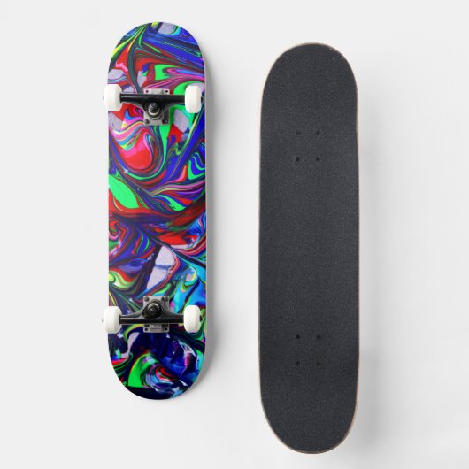 Retro-vloeistofskateboard Persoonlijk Skateboard (Voorkant)