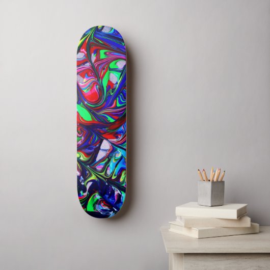 Retro-vloeistofskateboard Persoonlijk Skateboard (Muurkunst)