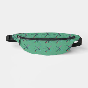 Retro Vloerkleed Patroon Lendenzakje Luchthaven Heuptasje