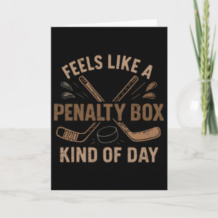 Retro voelt als een penalty box soort dag hockey kaart