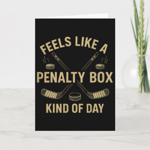 Retro voelt als een penalty box soort dag hockey kaart