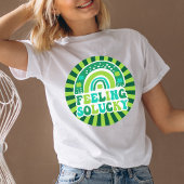 Retro voelt zich zo gelukkig Sint Patrick's Day T-shirt