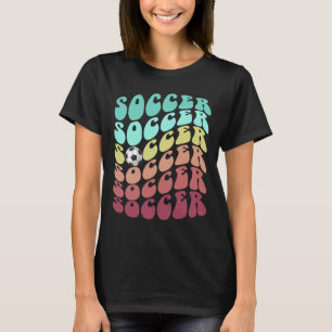 Retro Voetbal Alleen Jongen Meisje Dat Liefheeft O T-shirt