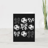 Retro Voetbal Boog,wedstrijddag,coquette Voetbal M Kaart (Voorkant)