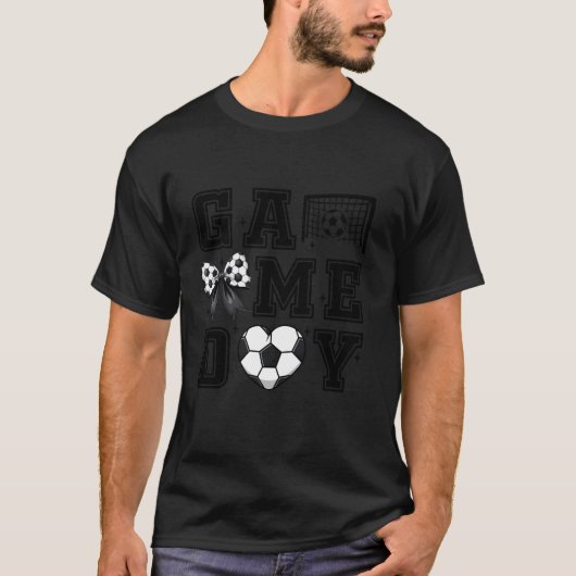 Retro Voetbal Coquette Bow Schattige Gameday Cheer T-shirt (Voorkant)