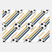 Retro Voetbal Damian Inpakpapier Vel (Voorkant)