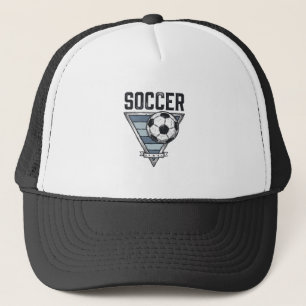 Retro Voetbal Driehoek Badge T-shirt Ontwerp (2 Trucker Pet
