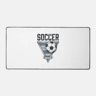 Retro Voetbal Driehoekig Badge T-shirt Ontwerp (2 Bureaumat