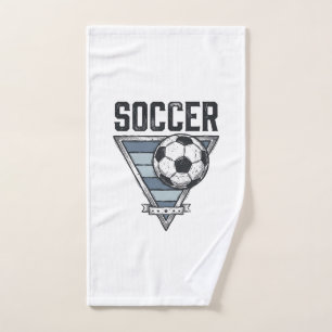 Retro Voetbal Driehoekig Badge T-shirt Ontwerp (2 Handdoek