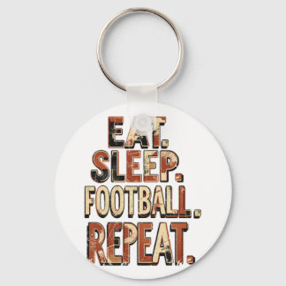 Retro Voetbal Fan Design | Klassieke Voetbal Grafi Sleutelhanger