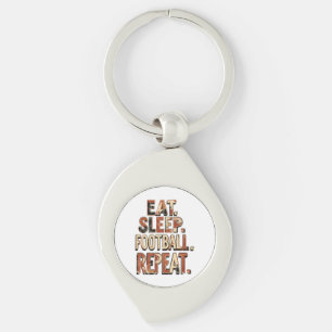 Retro Voetbal Fan Design Klassieke Voetbal Grafi Sleutelhanger