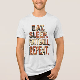 Retro Voetbal Fan Design | Klassieke Voetbal Grafi Tri-Blend Shirt