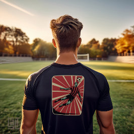 Retro Voetbal Kopbal Glorie T-shirt