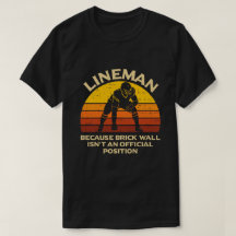 Retro Voetbal Lineman Bakstenen Muur Grappig Cadea
