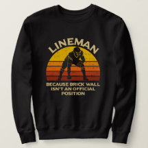 Retro Voetbal Lineman Bakstenen Muur Grappig Cadea
