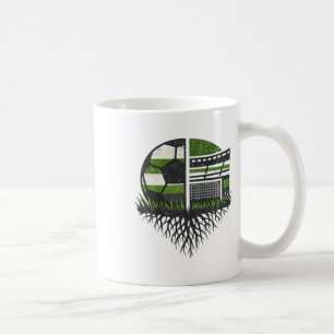 Retro Voetbal Ll Stadion Natuur Design Koffiemok
