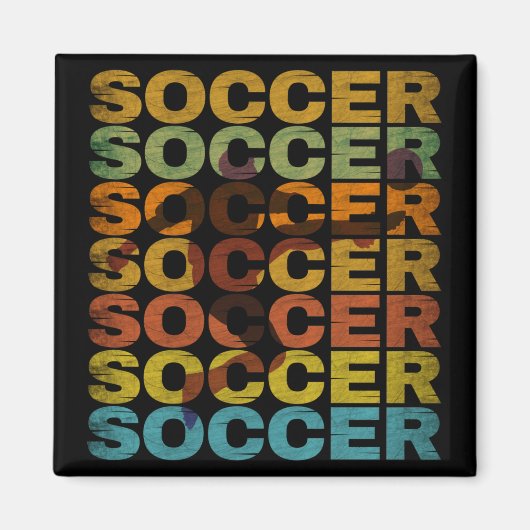 RETRO VOETBAL MAGNEET (Voorkant)