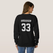 Retro Voetbal Mama Gepersonaliseerd Voetbal Sweats Trui (Achterkant volledig)