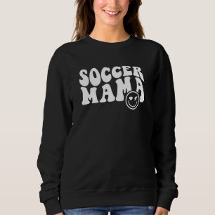 Retro Voetbal Mama Gepersonaliseerd Voetbal Sweats Trui