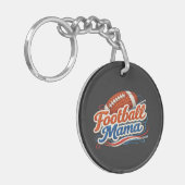 Retro Voetbal Mama Moederdag Sleutelhanger (Voorkant Links)