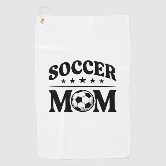 Retro Voetbal Moeder Shirt Vector Design_1 Golfhanddoek (Voorkant)