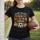 Retro Voetbal Moeder Stem Wedstrijd Dag T-shirt