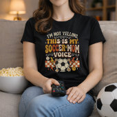 Retro Voetbal Moeder Stem Wedstrijd Dag T-shirt