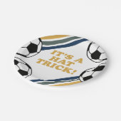 Retro Voetbal Pet Trick 3e Verjaardag Papieren Bordje (Gekanteld)
