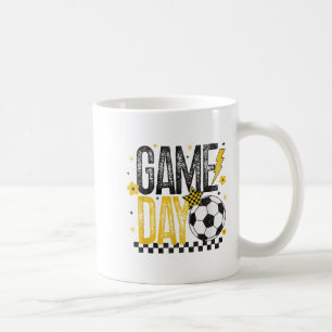 Retro Voetbal Seizoen Zwart & Geel Gaan Koffiemok