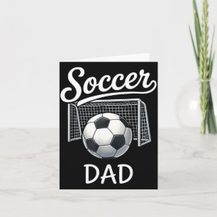 Retro voetbal vader bijpassende familie sport spel kaart