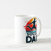 Retro Voetbal Vader Koffiemok (Voorkant rechts)