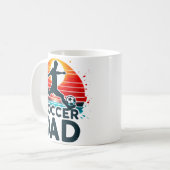Retro Voetbal Vader Koffiemok (Voorkant links)