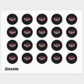 Retro voetbalfanshirt Egypte  Ronde Sticker (Vel)
