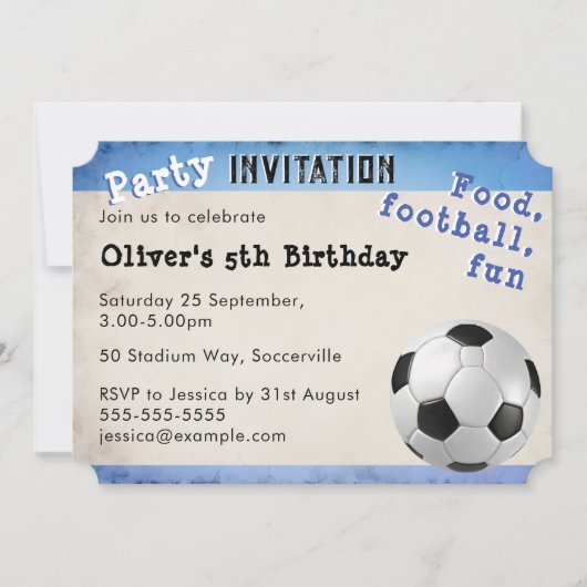 Retro Voetbalkaart Voetbal Sport Thema Kaart (Voorkant)