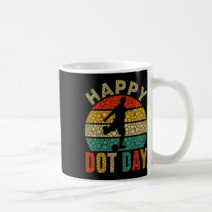Retro Voetballer Stippen Kunst Student Gelukkig Do Koffiemok
